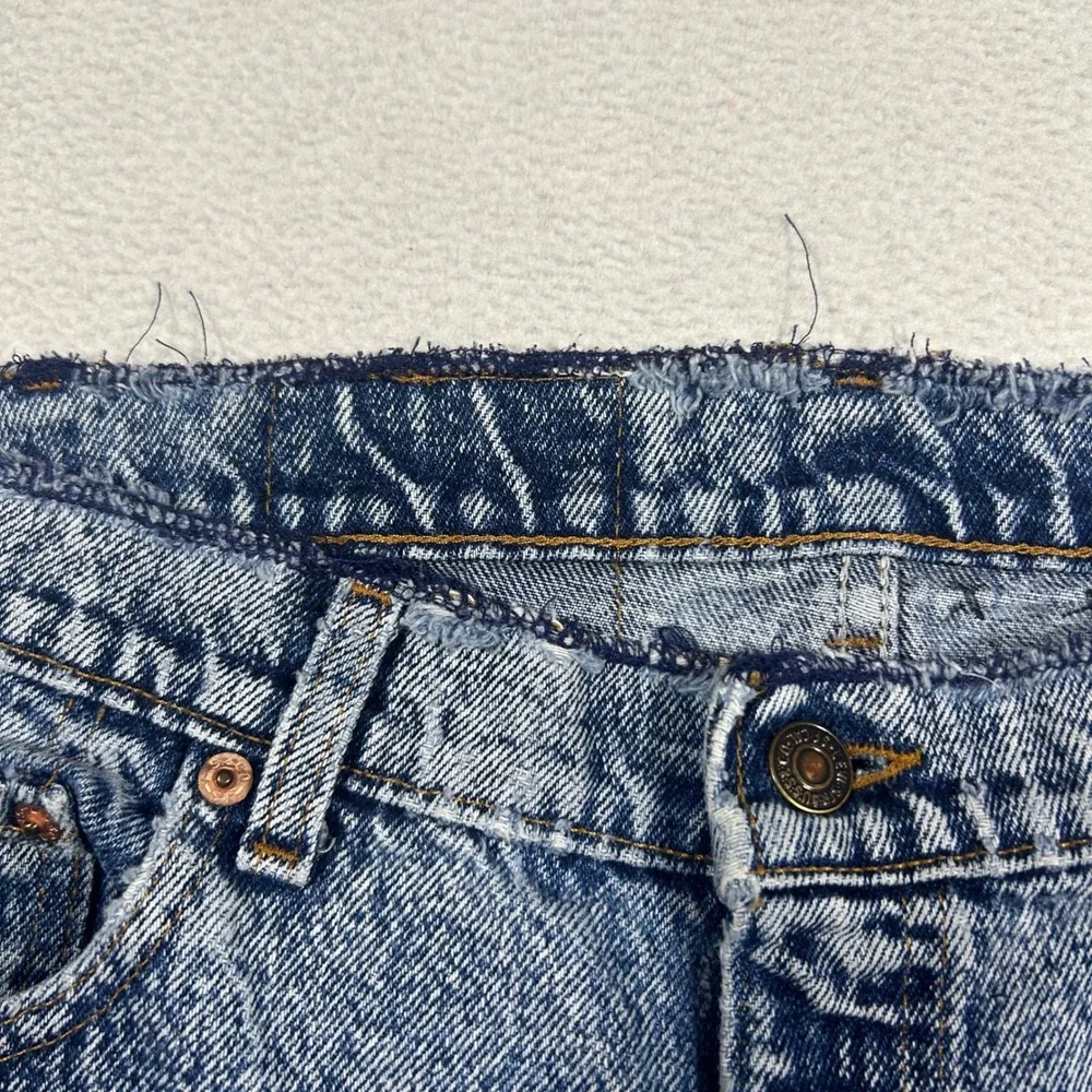 VTG Levi's 501 Jeans Mens 34x29 Blue Wash Raw Waistband Made in USA 80/90s